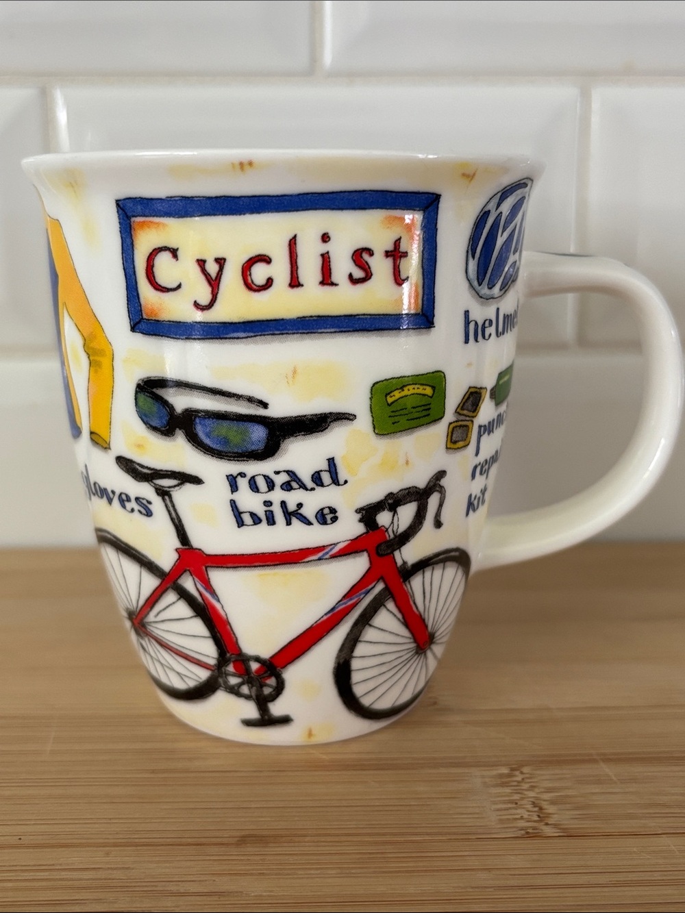 Dunoon fine bone china cycling mug